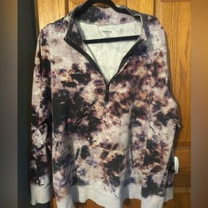 3/4 TIEDYE ZIP UP